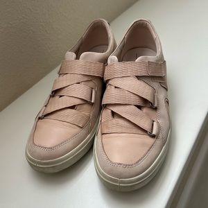 Ecco Soft 7 Wedge Strap Sneakers Leather Nubuck Rose Pink Size 41 US 10